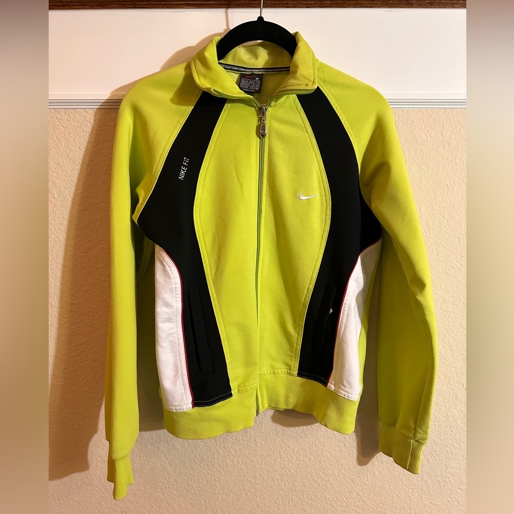 Nike Fit Full Zipper Lime Green Women’s Jacket